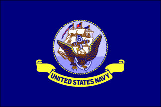 4" x 6" Plastic Mounted Navy Military Service Flag