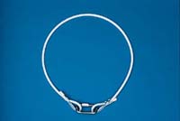 6-1/2" White Flagpole Rope Retainer Ring