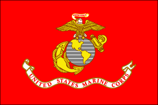12" x 18" Endura-Poly Outdoor Marine Corps Military Service Flag