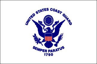 2' x 3' Nylon Outdoor Coast Guard Military Service Flag