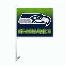 Seattle Seahawks | Car Flag W/Wall Brackett