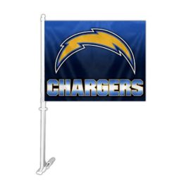 Los Angeles Chargers | Car Flag W/Wall Brackett